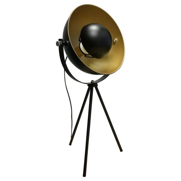 Industrial Style Black Tripod Table Lamp