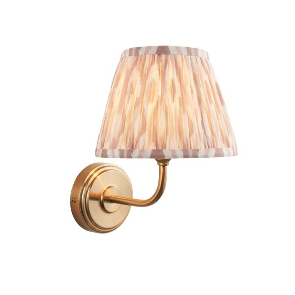 Endon Lighting - Step Arc & Ikat 20cm - 116055 - Aged Brass Neutral Wall Light