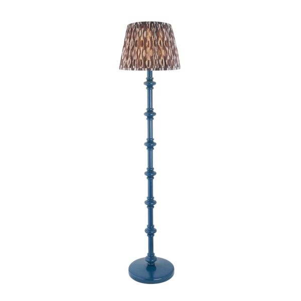Endon Lighting - Carnaby & Ikat 35cm - 116152 - Blue Grey Floor Lamp