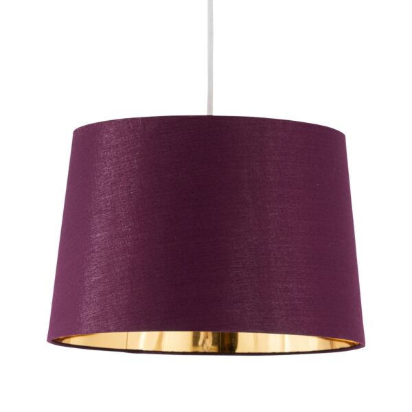 Zoey - Burgundy with Gold Inner 28cm Easy Fit Pendant or Lamp Shade