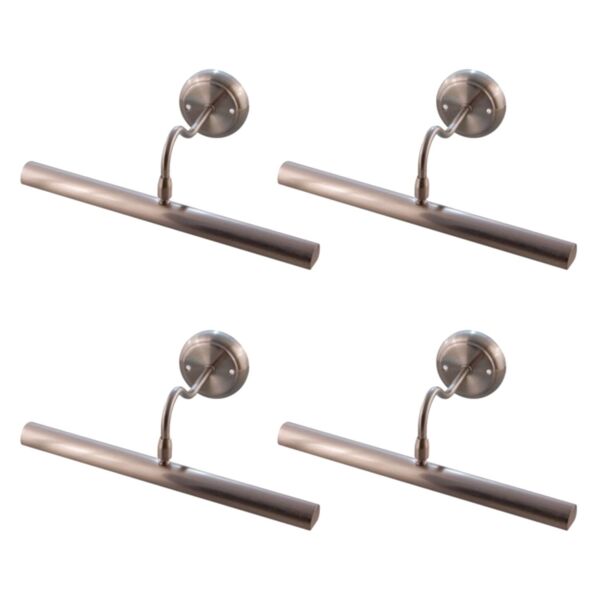 Set of 4 Alexandra - Satin Chrome 350mm Picture Lights