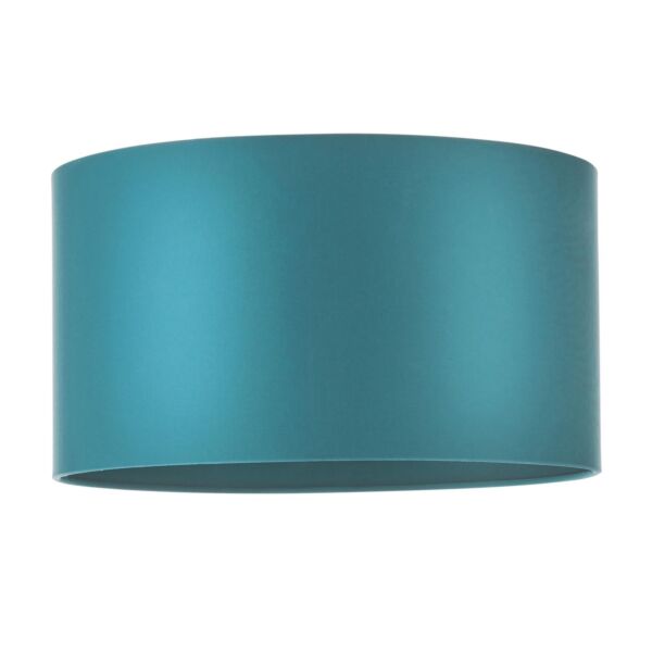 Acton - Teal & Brass Fabric Shade