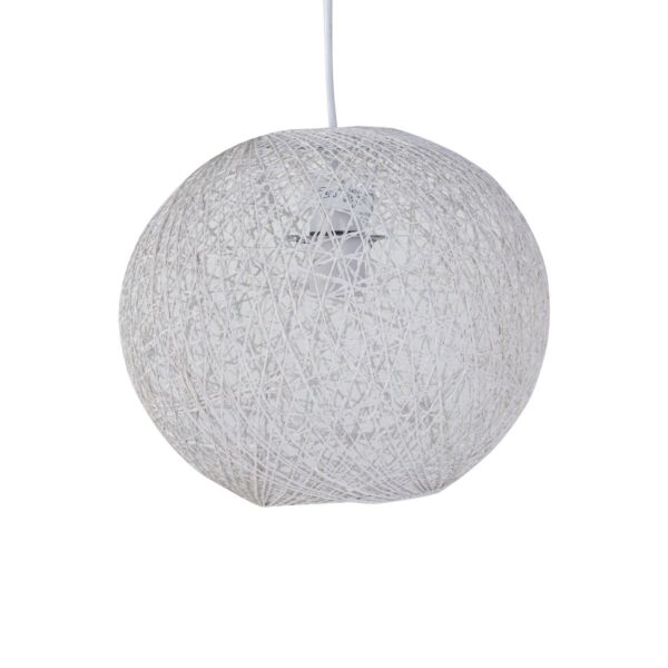 Abaca - White 10" Globe Ceiling Light Shade