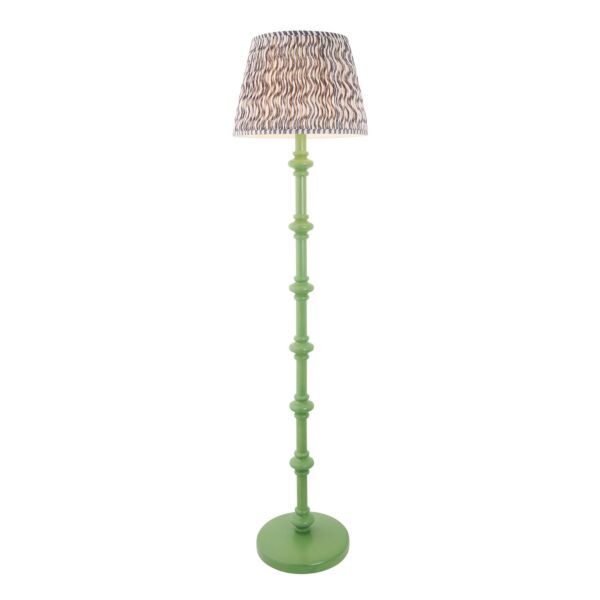 Endon Lighting - Carnaby & Ripple 40cm - 114371 - Green Grey Floor Lamp