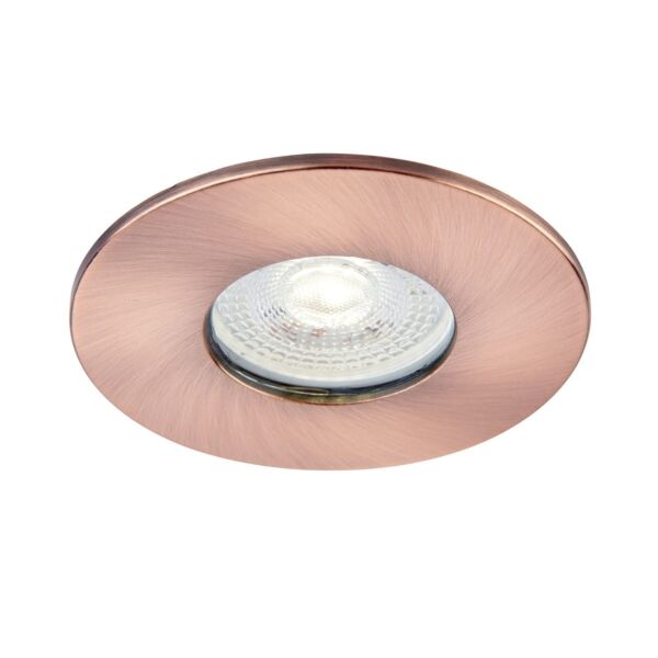 Saxby Lighting - Saxby ShieldONE 75 - 109808 & 113309 - Copper IP65 Fixed Bathroom Recessed Fire Rated Ceiling Downlight