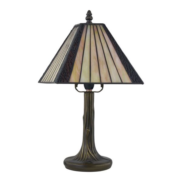 Stratford - Tiffany Coloured Glass 39cm Table Lamp