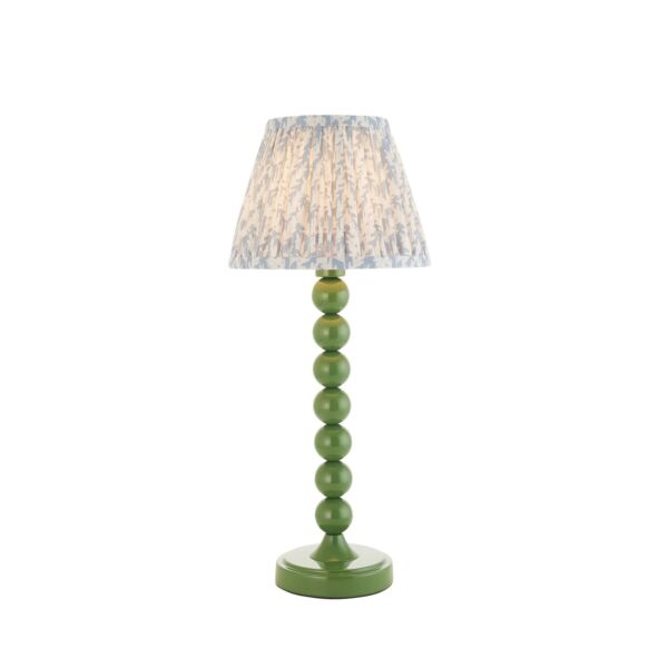 Endon Lighting - Higgledy & Leaf 20cm - 116251 - White Blue Table Lamp With Shade