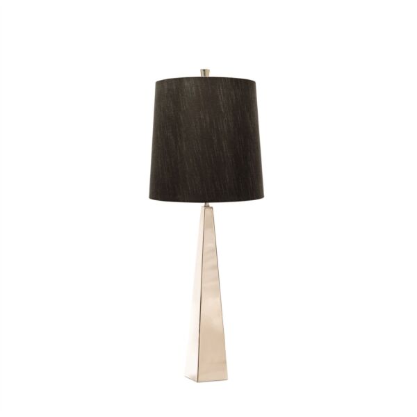 Elstead Lighting - Ascent - ASCENT-TL-PN-BK - Nickel Black Table Lamp With Shade