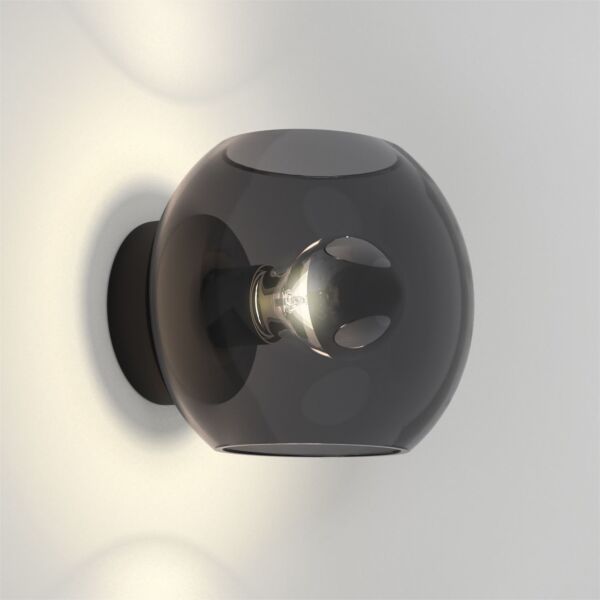 Astro Lighting - Luna - 1489005 - Black Smoked Glass Wall Washer Light