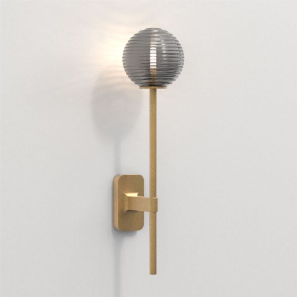 Astro Lighting - Tacoma Single Grande 1429009 - IP44 Antique Brass Wall Light Excluding Shade