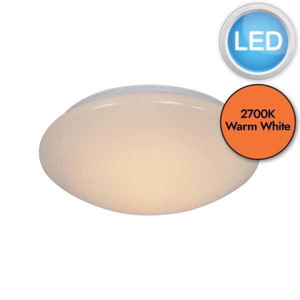 Nordlux - Montone 30 - 2015196101 - LED White IP44 Bathroom Ceiling Flush Light