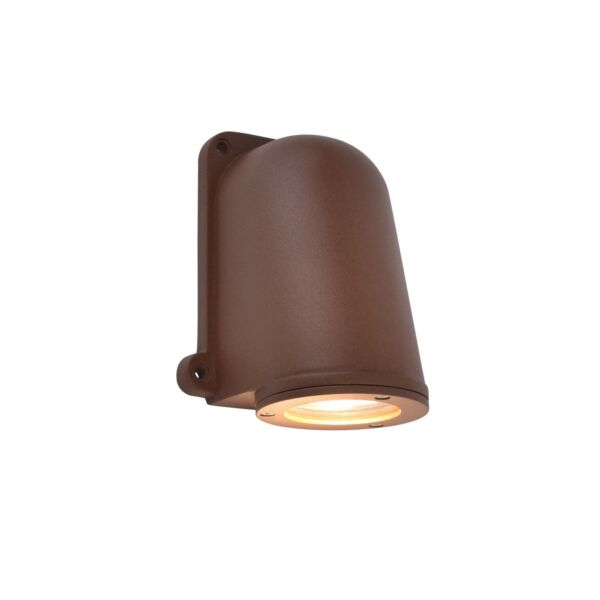 Lutec - Ancor - 5115001445 - Rustic Brown Clear Glass IP54 Outdoor Wall Washer Light