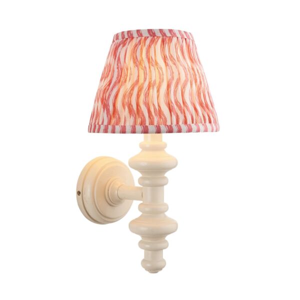 Endon Lighting - Carnaby & Ripple 20cm - 114442 - White Pink Wall Light