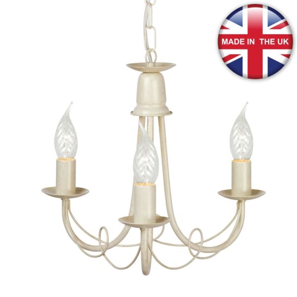 Elstead - Minster MN3-IV-GOLD Chandelier