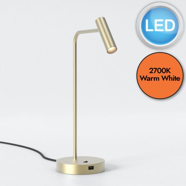 Astro Lighting - Enna - 1058214 - LED Gold Task Table Lamp