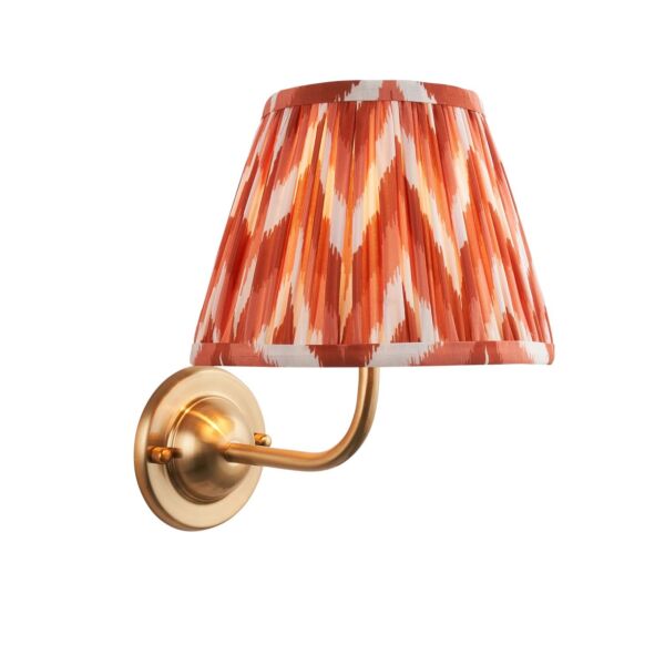 Endon Lighting - Dome Arc & Zigzag 20cm - 115961 - Aged Brass Orange Wall Light