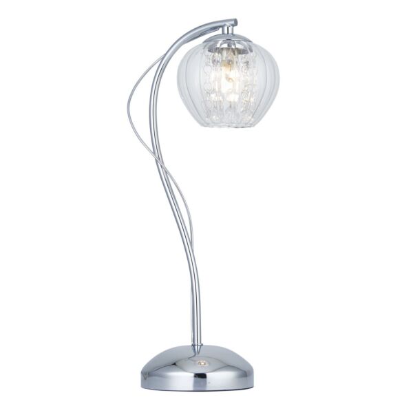 Endon Lighting - Mesmer - 99572 - Chrome Clear Beaded Glass Table Lamp