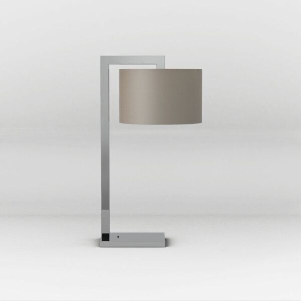 Astro Lighting - Ravello - 1222007 & 5016009 - Chrome Oyster Table Lamp With Shade