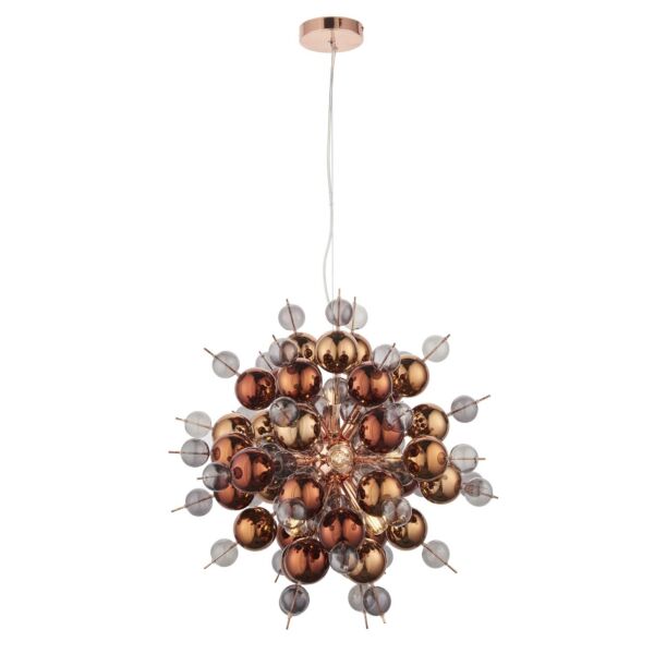 Astral - Polished Copper 9 Light Pendant