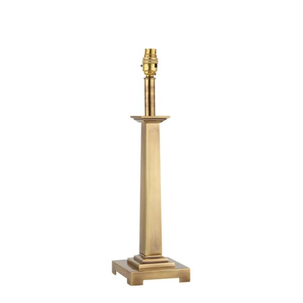 Interiors 1900 - Pelham - ABY1019AB - Solid Brass Base Only Table Lamp