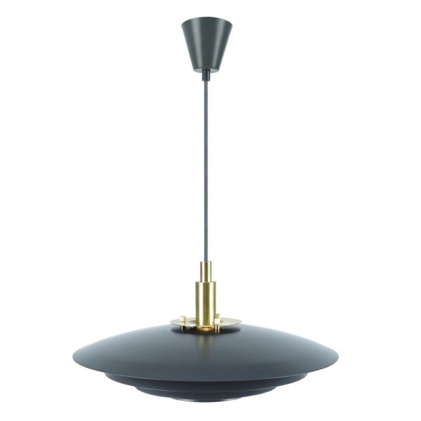 Nordlux - Bretagne 38 - 39489910 - Grey Brushed Brass Ceiling Pendant Light