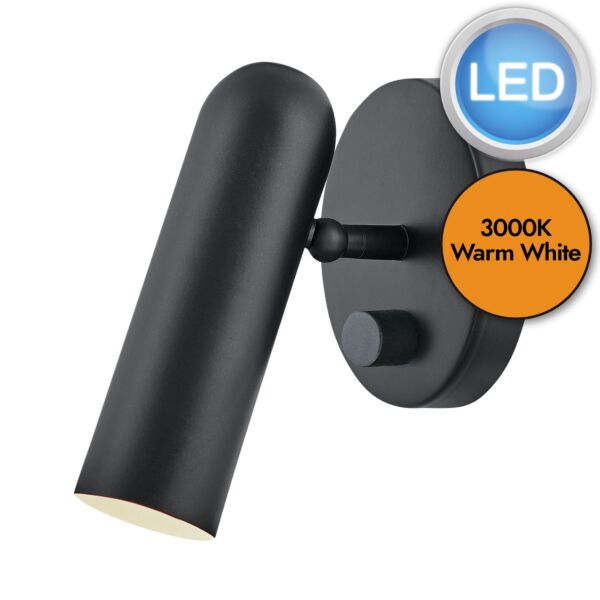 Hinkley Lighting - Dax - HK-DAX1-BK - LED Black Wall Light