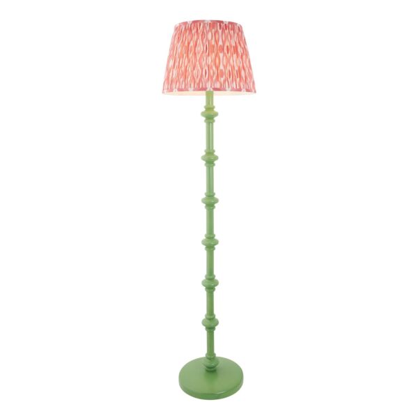 Endon Lighting - Carnaby & Ikat 40cm - 114370 - Green Pink Floor Lamp