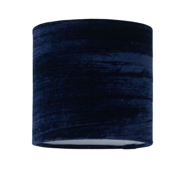 Navy Blue Crushed Velvet 15.5cm Table Lamp Shade