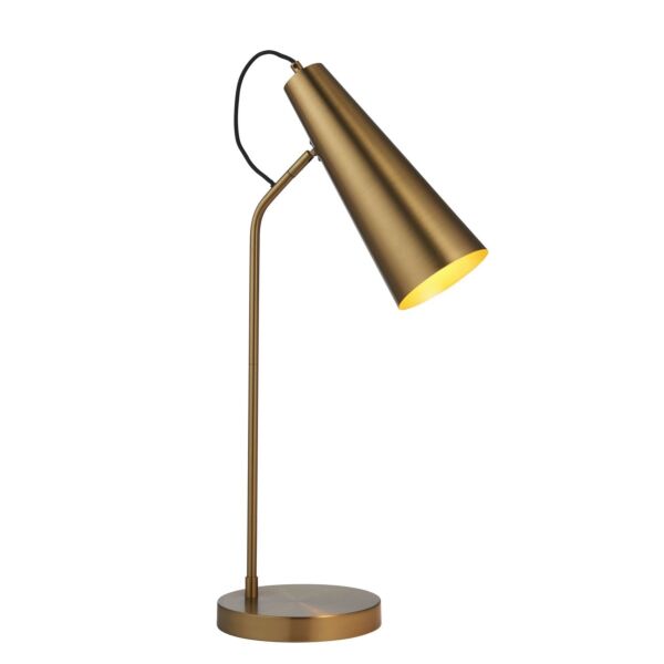 Endon Lighting - Karna - 107527 - Antique Brass Task Table Lamp