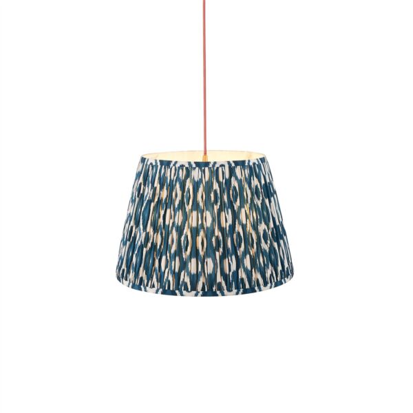 Endon Lighting - Eltham - 115244 - Aged Brass Blue Ceiling Pendant Light