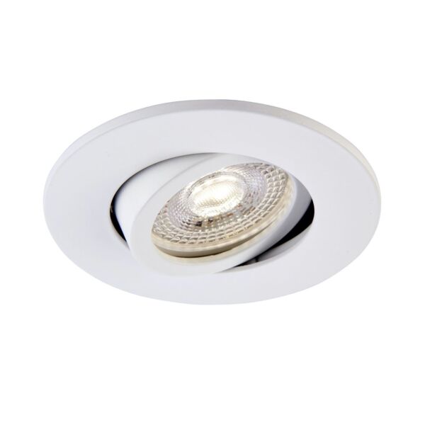 Saxby Lighting - Saxby ShieldONE 75 - 109806 & 111577 - White Tilt Recessed Fire Rated Ceiling Downlight