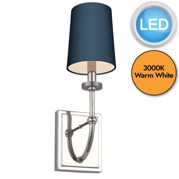 Quintiesse - Felixstowe - QN-FELIXSTOWE1-B - LED Chrome Breton IP44 Bathroom Wall Light