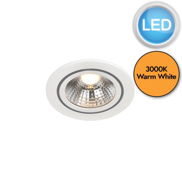 Nordlux - Alec 1-Kit - 2110350101 - LED White IP44 Bathroom Recessed Ceiling Downlight