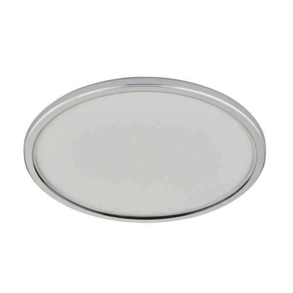 Saxby Lighting - Ceto CCT - 120333 - LED Chrome Opal IP54 Bathroom Ceiling Flush Light