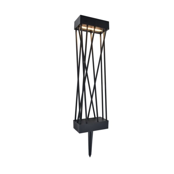 Lutec - Spido - 6915901012 - LED Black Clear Glass IP54 Solar Outdoor Spike Light