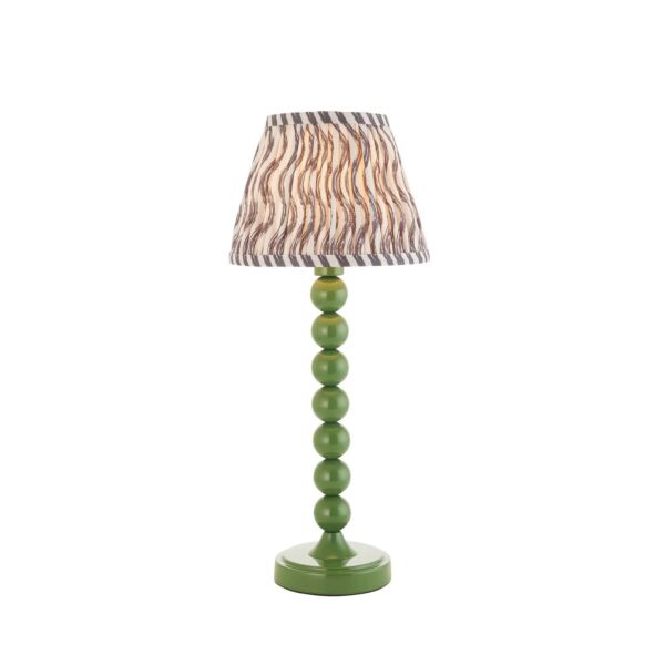 Endon Lighting - Higgledy & Ripple 20cm - 116253 - White Grey Table Lamp With Shade