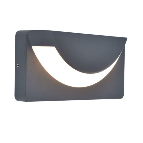 Lutec - Lups - 6402801118 - LED Dark Grey Opal IP54 Outdoor Wall Washer Light