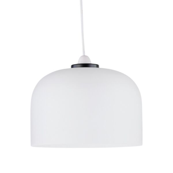 Victoria - Black with Frosted Glass Easy Fit Pendant Shade