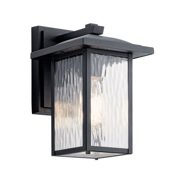 Kichler Lighting - Cappanna - KL-CAPPANNA-S-BKT - Black Clear Glass IP44 Outdoor Wall Light