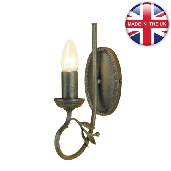 Elstead - Olivia OV1-BLK-GOLD Wall Light