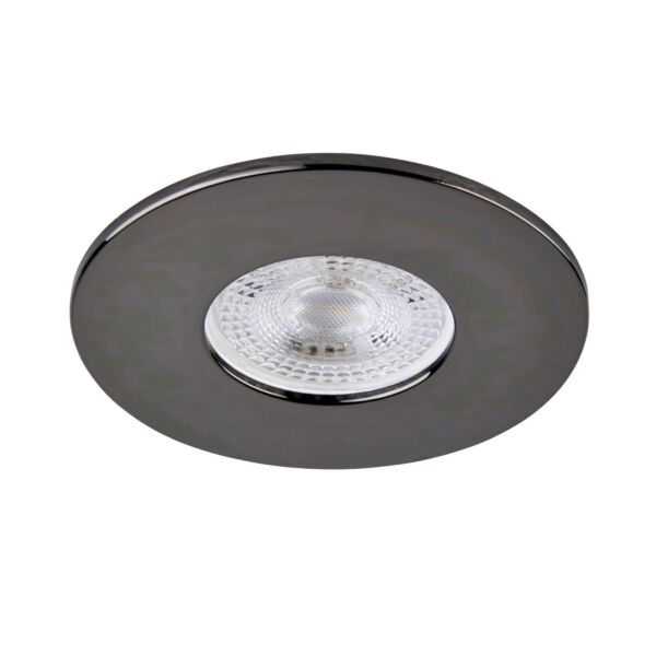 Saxby Lighting - Saxby ShieldONE 75 - 109806 & 113294 - Black Nickel Fixed Recessed Fire Rated Ceiling Downlight