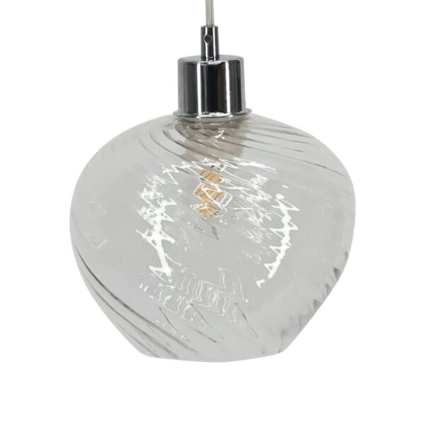 Bradson - Clear Swirl Glass Easy Fit Pendant Shade