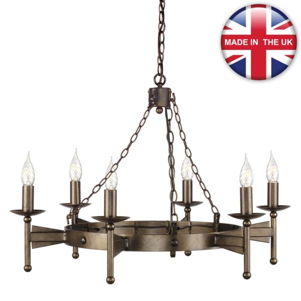 Elstead - Cromwell CW6-OLD-BRZ Chandelier