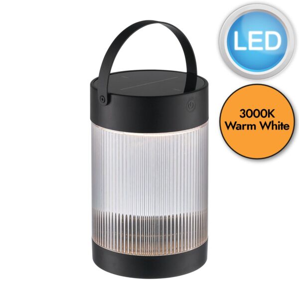 Nordlux - Coupar - 2518215003 - LED Black White IP44 Touch Solar Outdoor Portable Lamp