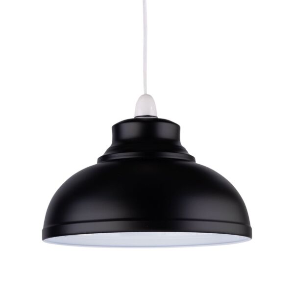Dome - Black Easy Fit Metal Pendant Shade