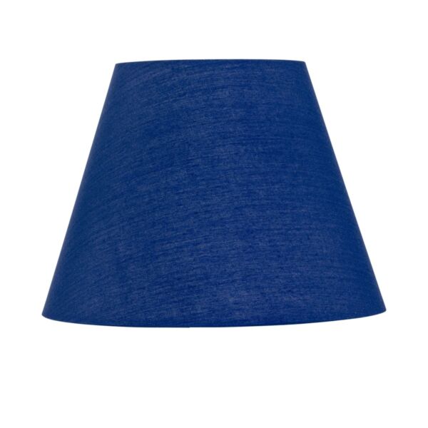 Navy Blue Cotton 20cm Diameter Tapered Fabric Lamp Shade