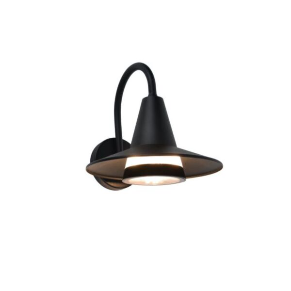 Lutec - Swan - 5213901012 - Black Clear IP54 Outdoor Wall Light