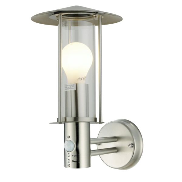 Treviso - Brushed Stainless Steel Motion Sensor Outdoor Security Light