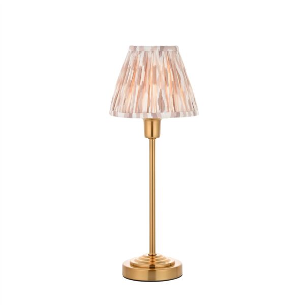 Endon Lighting - Rise - 121014 - Vintage Brass Neutral Table Lamp With Shade