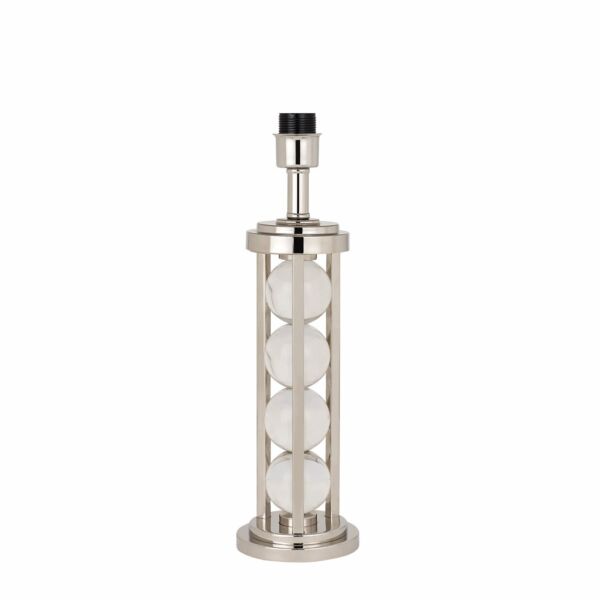 Interiors 1900 - Newton - LX129BS - Clear Crystal Glass Nickel Base Only Table Lamp